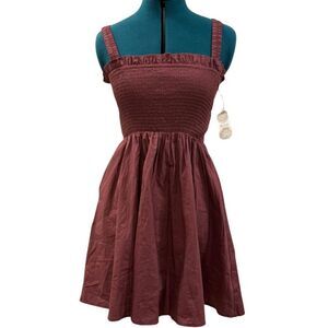 Altar'd State Open Back Dress - Size Small, Apple Butter, NWT